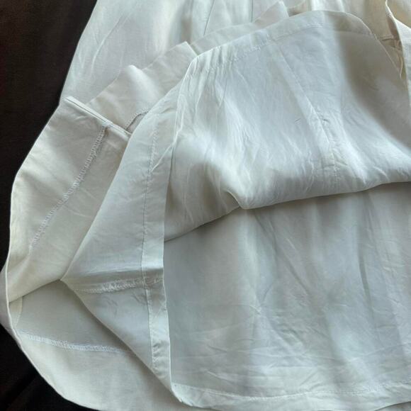 TALBOTS Vtg 90s/Y2K Light Khaki Pleated Mini Skirt Light Academia Preppy Sz 2 - Picture 5 of 6